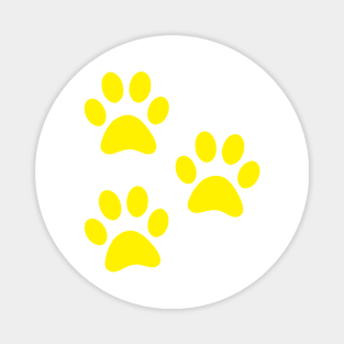 Yellow Paws Magnet